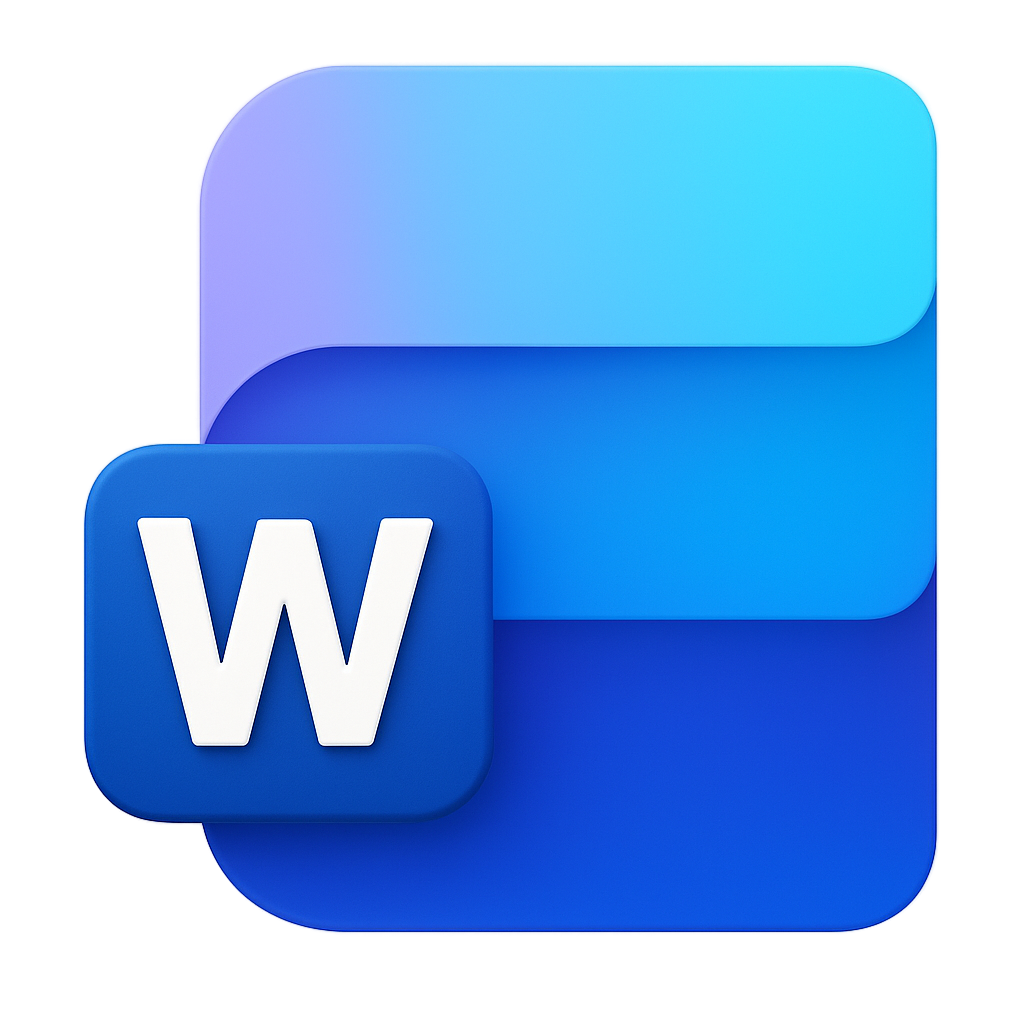 Microsoft Word ikon symboliserer at denne konsulent kan lave Word skabeloner til MS Office