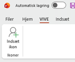 Screenshot af PowerPoint løsning til VIVE