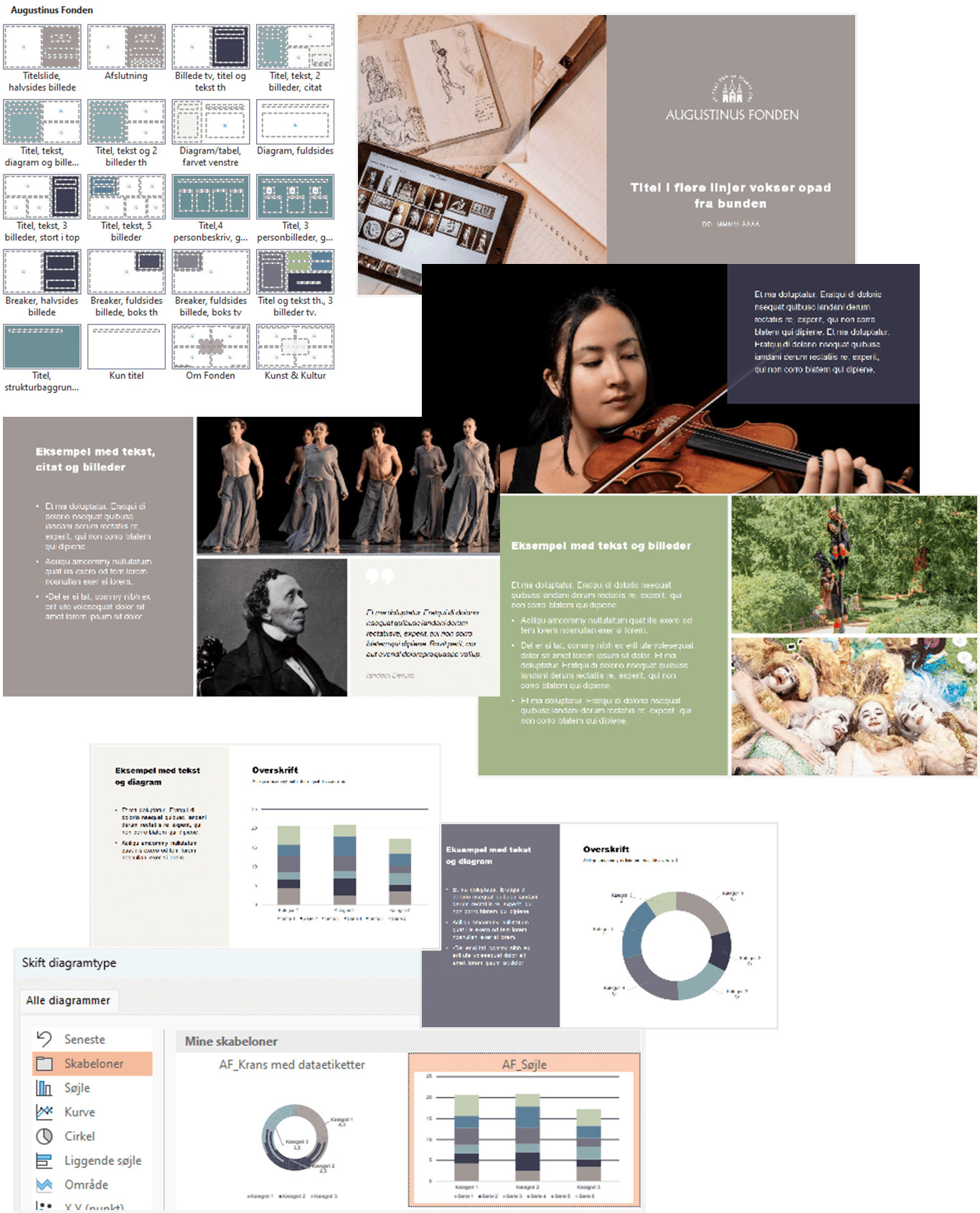 Grafisk fremstillilng af Augustinus fondens powerpoint-løsning<br />
