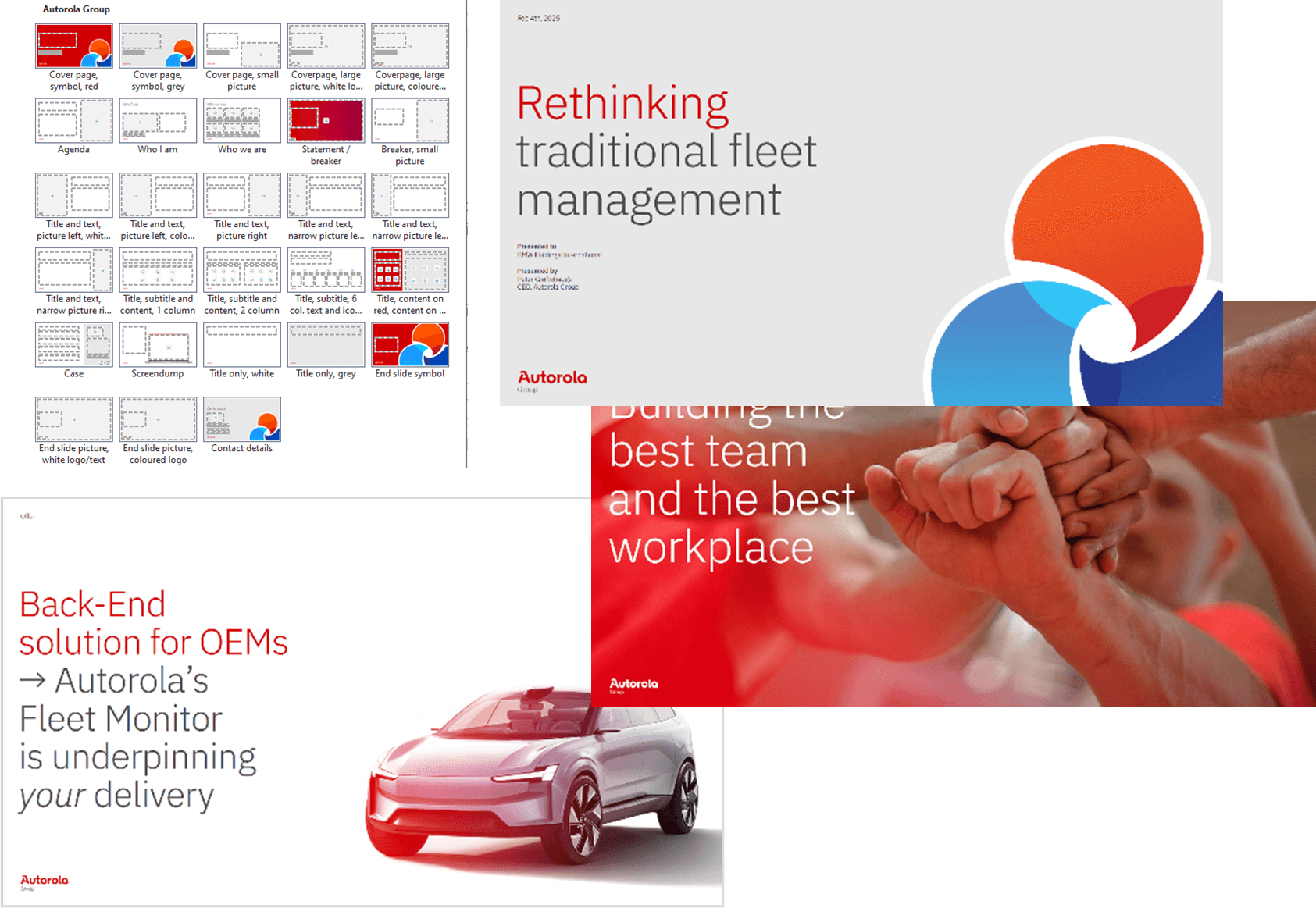 Grafisk fremstilling af autorolas powerpoint-løsning