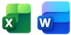 Excel og Word-ikoner
