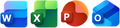 word-excel-powerpoint-outlook-logos